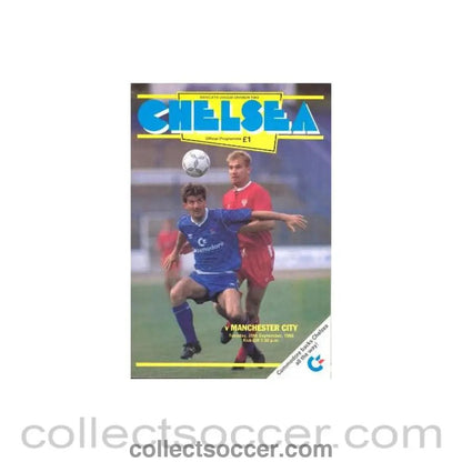 1988 - Chelsea v Manchester City official programme 20/09/1988 - Collect Soccer