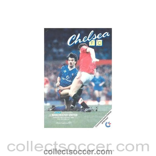 1988 - Chelsea v Manchester United official programme 13/02/1988 - Collect Soccer