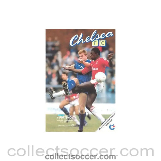 1988 - Chelsea v Portsmouth official programme 23/01/1988