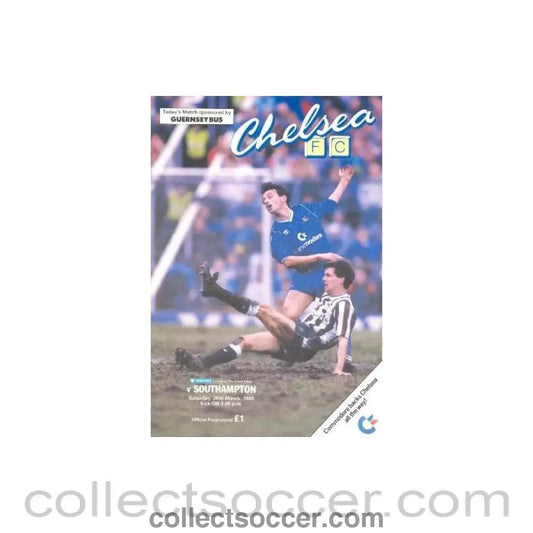 1988 - Chelsea v Southampton official programme 26/03/1988 - Collect Soccer