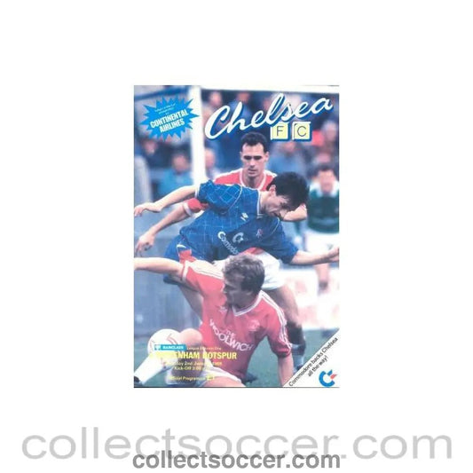 1988 - Chelsea v Tottenham Hotspur official programme 02/01/1988 - Collect Soccer