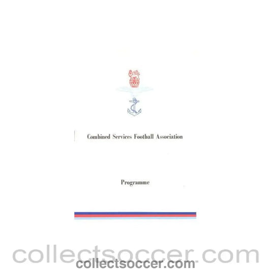 1988 - Combined Services Football Association vChelsea official programme 01/11/1988