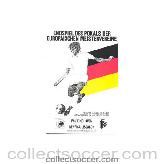1988 European Cup Final Programme PSV Eindhoven v Benfica Official Programme