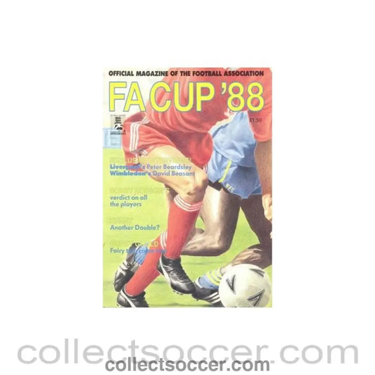 1988 FA Cup Final official magazine of the Football Association - Collect Soccer
