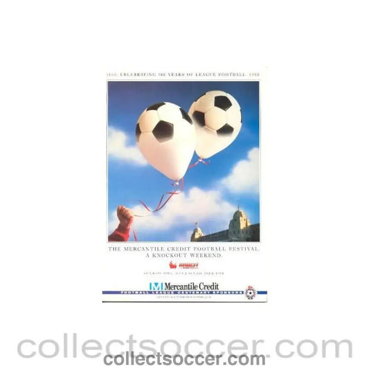1988 - Football Festival celebrating 100 years League Football 1888 - 1988 official programme 16 - 17/04/1988 - Collect Soccer