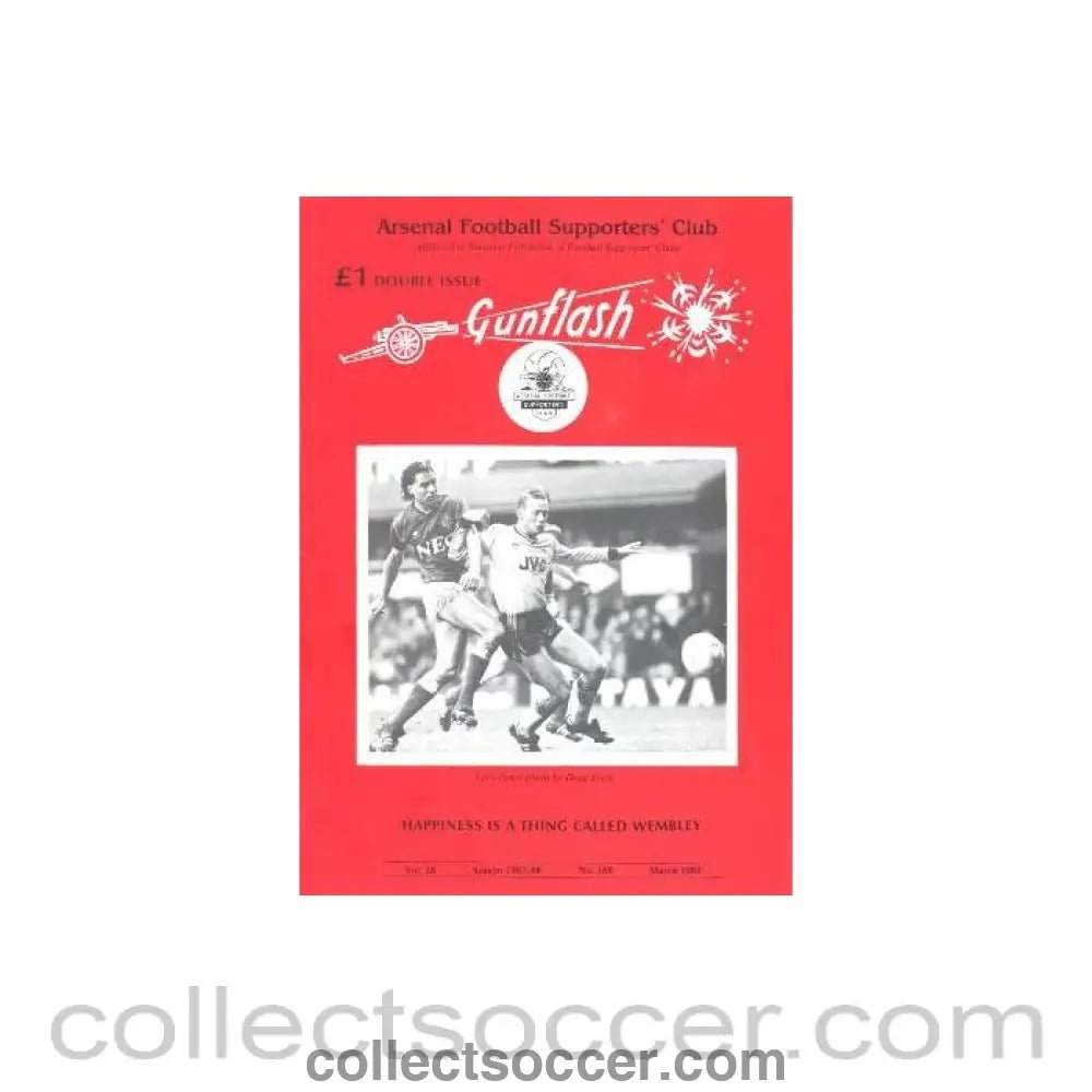 1988 - Gunflash - Arsenal fanzine No: 360 of March 1988 - Collect Soccer