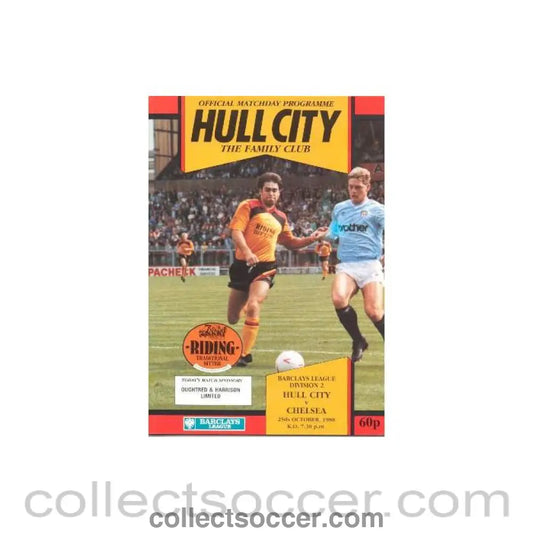 1988 - Hull City vChelsea official programme 25/10/1988
