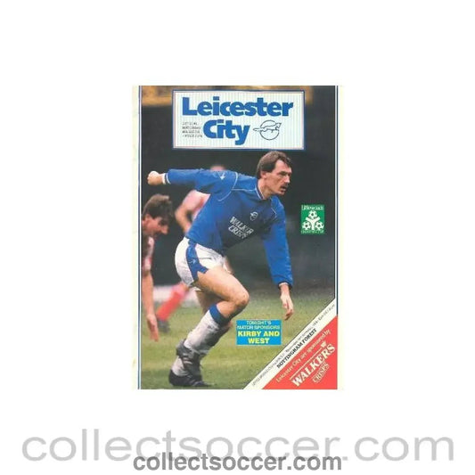 1988 - Leicester City v Nottingham Forest official programme 30/11/1988 Littlewoods Cup - Collect Soccer