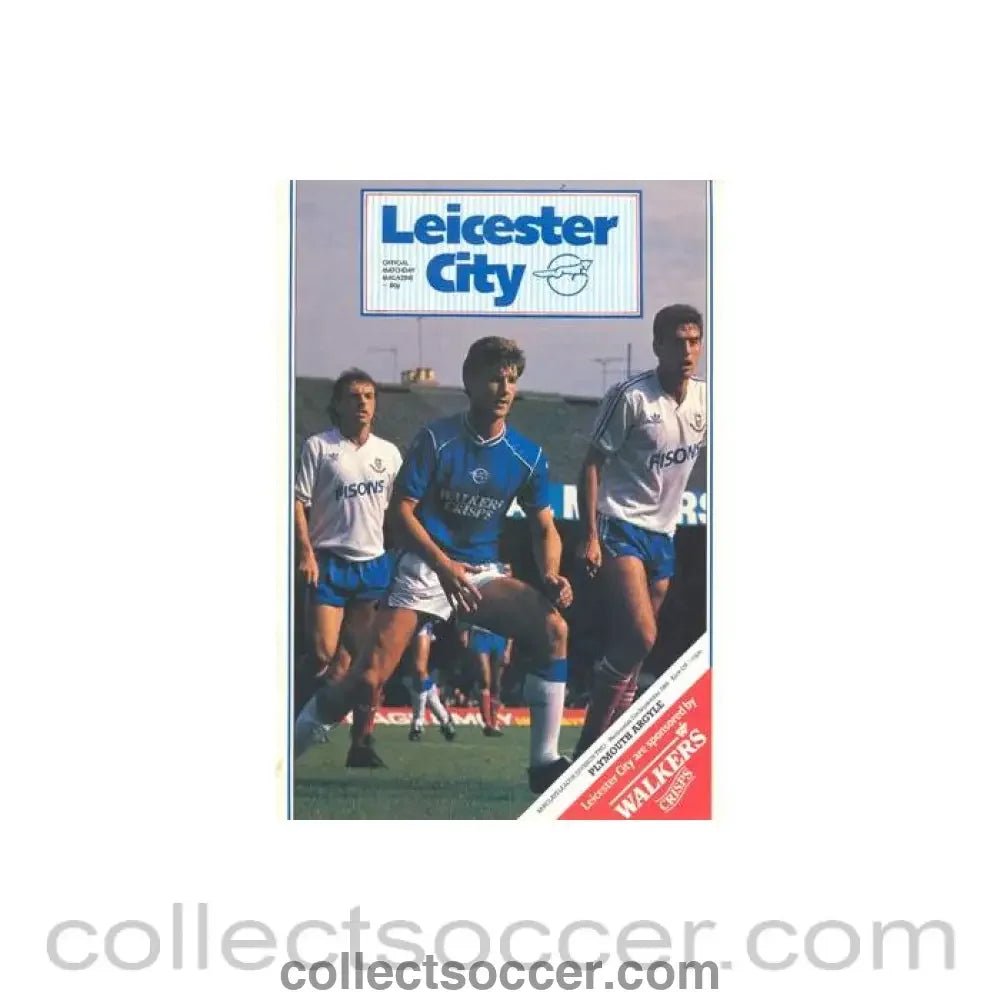 1988 - Leicester City v Plymouth Argyle official programme 21/09/1988 Barclays League - Collect Soccer