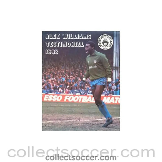 1988 - Manchester City Alex Williams testimonial match 1988 - Collect Soccer