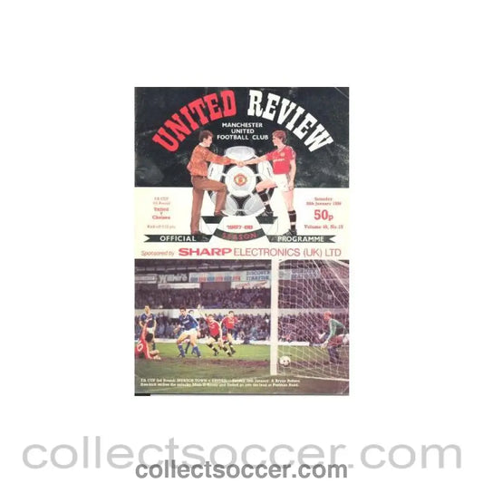1988 - Manchester United v Chelsea official programme 30/01/1988