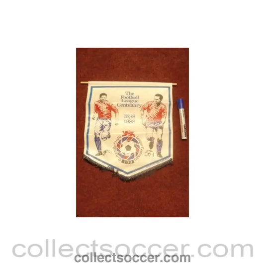 1988 - The Football League Centenary 1888-1988 pennant