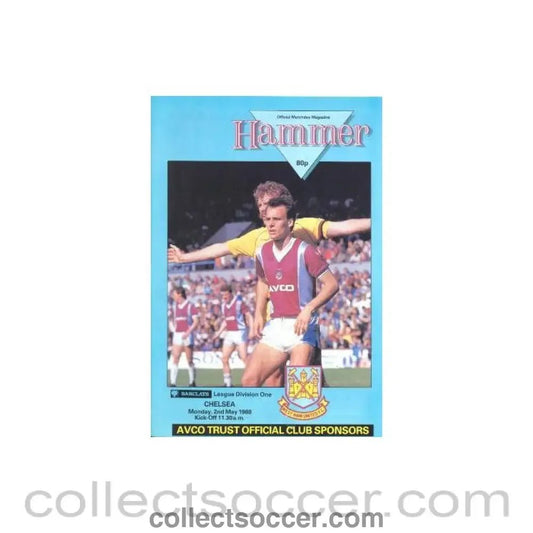 1988 - West Ham United v Chelsea official programme 02/05/1988 - Collect Soccer