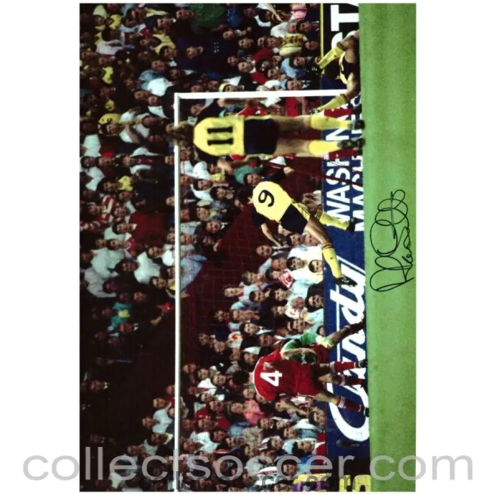 1989 - Arsenal Alan Smith Original Autograph scoring against Liverpool 1988/89 - Collect Soccer