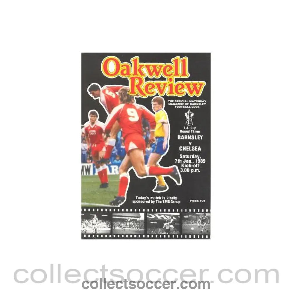 1989 - Barnsley vChelsea official programme 07/01/1989