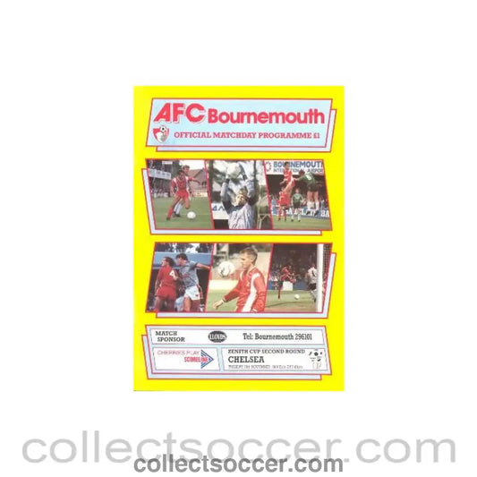 1989 - Bournemouth v Chelsea official programme 28/11/1989