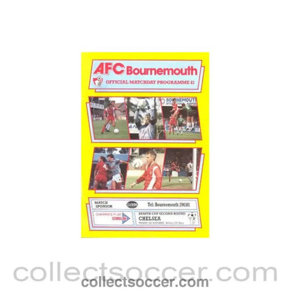 1989 - Bournemouth vChelsea official programme 28/11/1989 - Collect Soccer