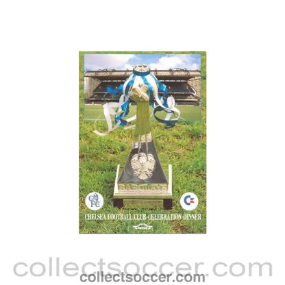 1989 - Chelsea - Celebration Dinner album menu 06/05/1989 - Collect Soccer