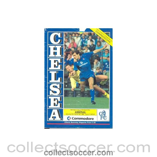 1989 - Chelsea v Arsenal official programme 30/09/1989
