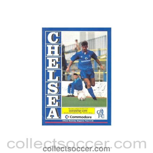 1989 - Chelsea v Coventry City official programme 23/09/1989 - Collect Soccer