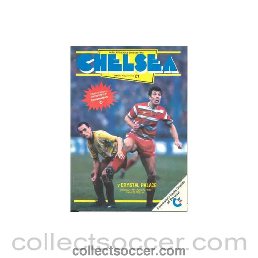 1989 - Chelsea v Crystal Palace official programme 14/01/1989