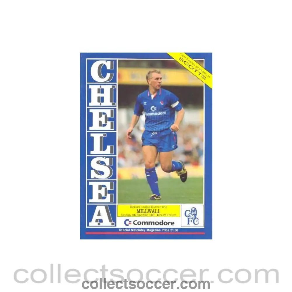 1989 - Chelsea v Millwall official programme 04/11/1989 - Collect Soccer