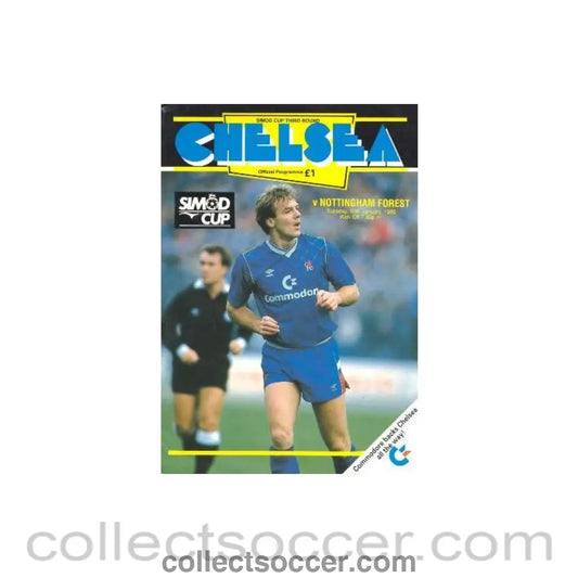 1989 - Chelsea v Nottingham Forest official programme 10/01/1989