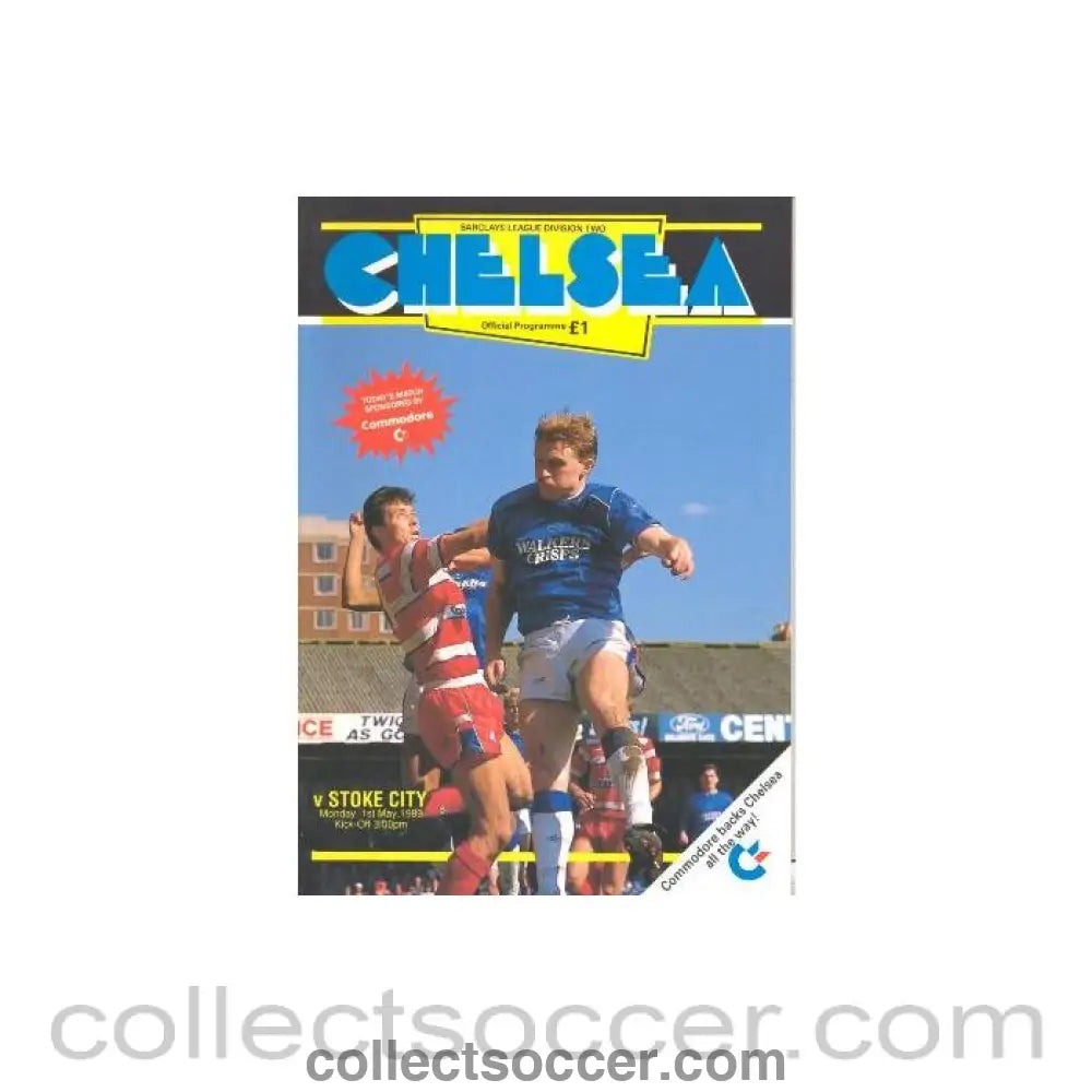 1989 - Chelsea v Stoke City official programme 01/05/1989