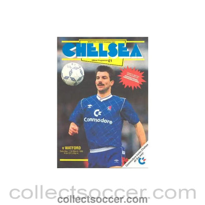 1989 - Chelsea v Watford official programme 11/03/1989