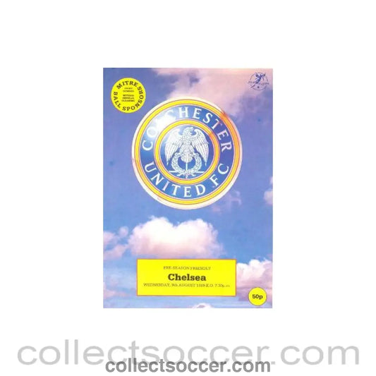 1989 - Colchester United vChelsea official programme 09/08/1989