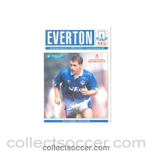 1989 - Everton vChelsea official programme 11/11/1989