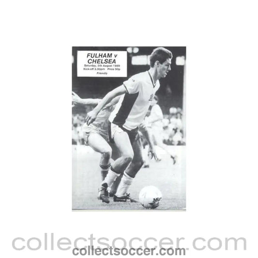 1989 - Fulham vChelsea official programme 05/08/1989