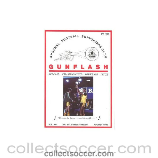 1989 - Gunflash - Arsenal fanzine No: 371 of August 1989 - Collect Soccer