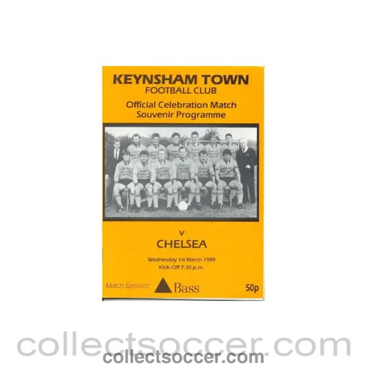 1989 - Kensham Town vChelsea official programme 01/03/1989