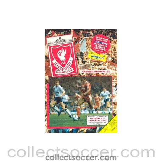 1989 - Liverpool v Coventry City official programme 04/11/1989 - Collect Soccer