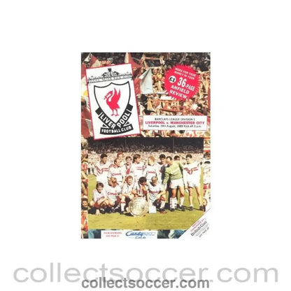 1989 - Liverpool v Manchester City official programme 19/08/1989 - Collect Soccer