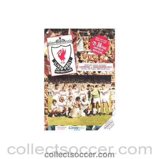 1989 - Liverpool v Manchester City official programme 19/08/1989 - Collect Soccer