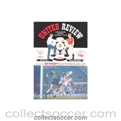 1989 - Manchester United v Chelsea official programme 25/11/1989 - Collect Soccer