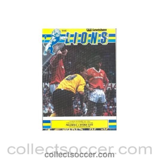 1989 - Millwall v Stoke City official programme 03/10/1989 Littlewoods Cup - Collect Soccer