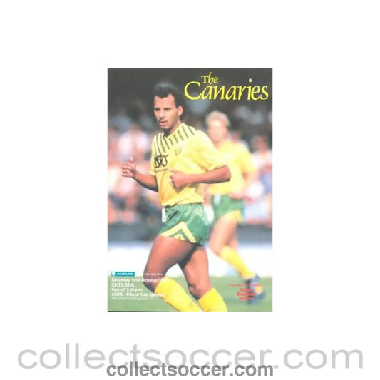 1989 - Norwich City vChelsea official programme 14/10/1989