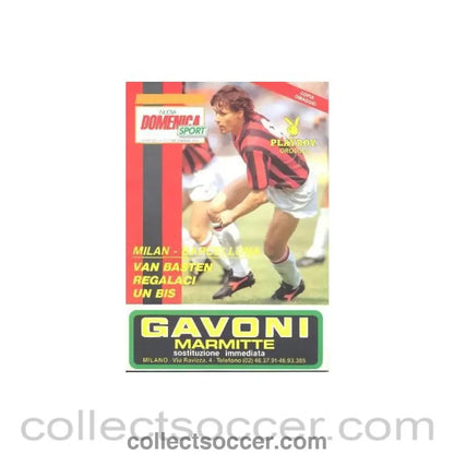 1989 - Nuova Domenica Sport Italian Magazine 07/12/1989 about Milan v Barcelona