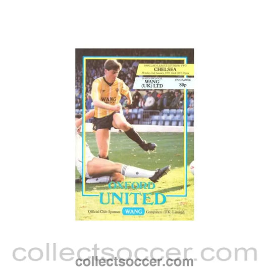 1989 - Oxford United vChelsea official programme 02/01/1989