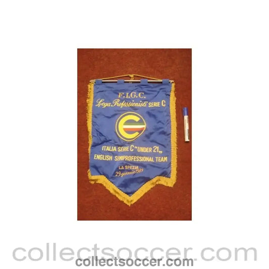 1989 - Professional League Series C Italy Series C Under 21 English Semi-Professional Team La Specia 1989 pennant