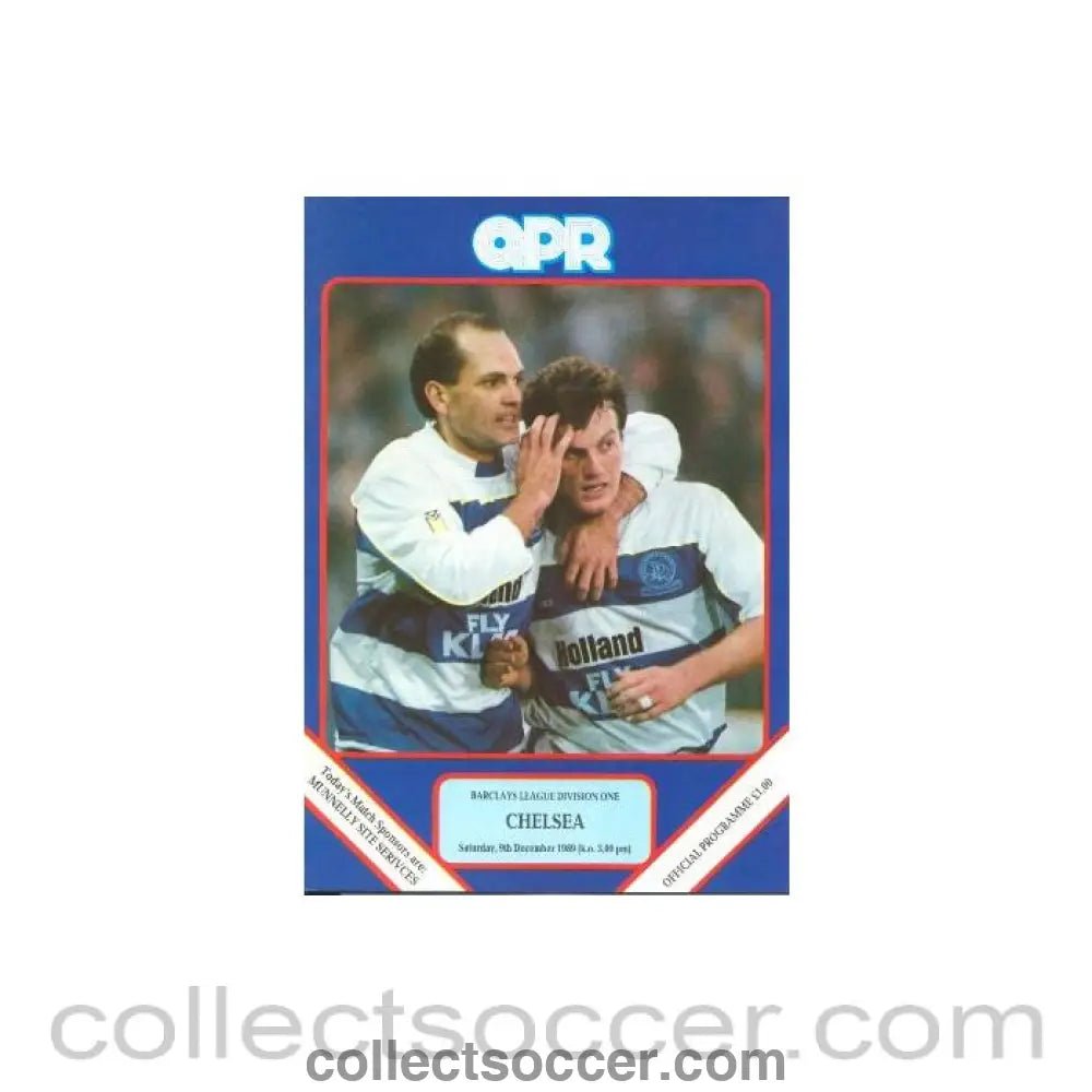 1989 - Queen's Park Rangers v Chelsea official programme 09/12/1989 - Collect Soccer