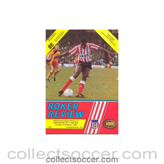 1989 - Sunderland vChelsea official programme 21/03/1989