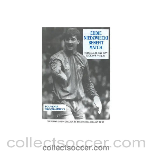 1989 - The Champions ofChelsea 83-84 vChelsea 88-89 official programme 16/05/1989 Eddie Niedzwiecki benefit match