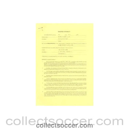 1989 - Trainee Player Contract between Gary Brian Hulme and Wigan Athletic of 01/07/1989