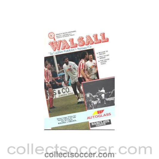 1989 - Walsall vChelsea official programme 04/02/1989
