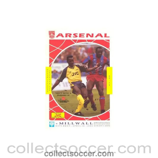 1990 - Arsenal v Millwall official programme 28/04/1990 League Cup