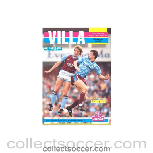 1990 - Aston Villa vChelsea official programme 14/04/1990
